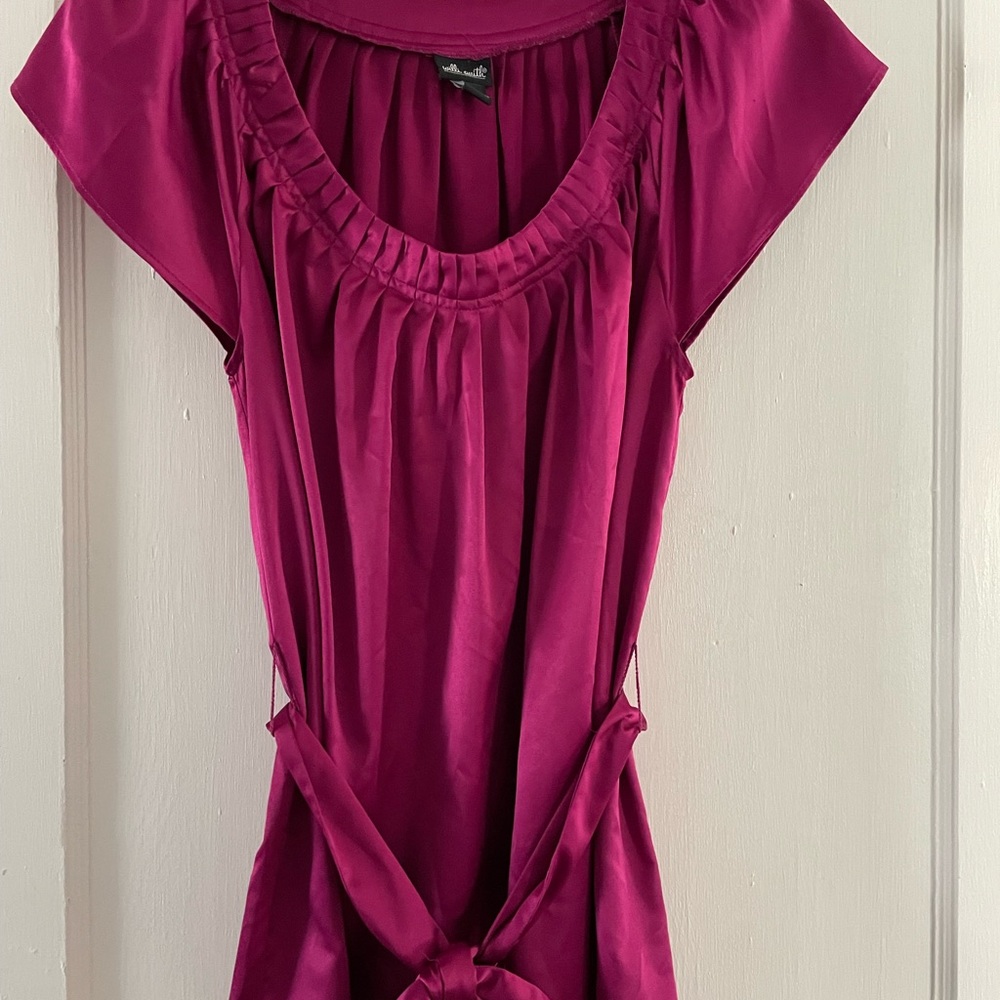 Pink Willi Smith Satin top - Size Medium